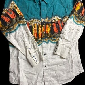 Panhandle Slim Cotton Western Vintage 90s Button shirt